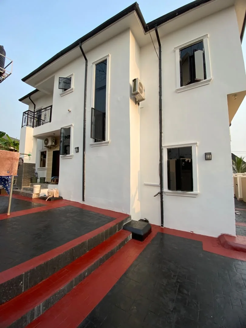 Side elevation of the completed home
