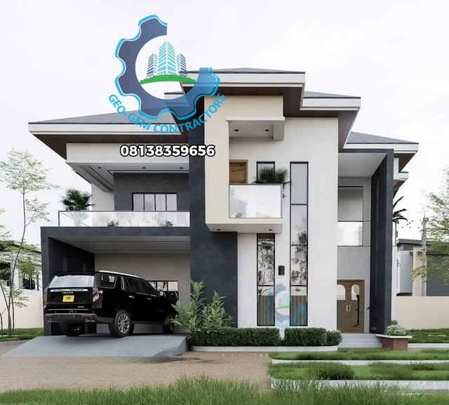 Geo-Gem visualisation of a modern two-storey five-bedroom home