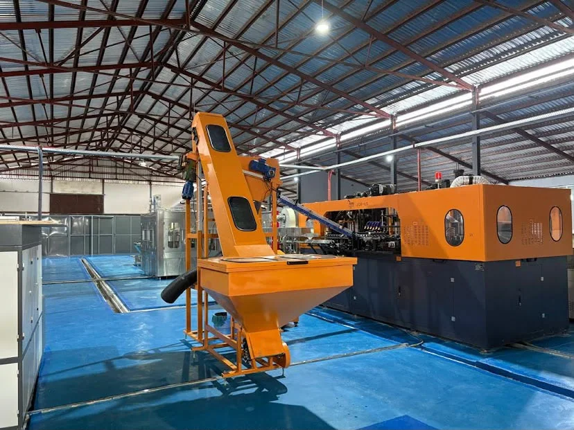 Production equipment inside the Kaybi Beverages factory