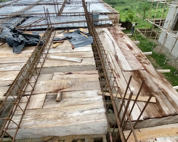 Reinforcement and formwork on a Geo-Gem construction site