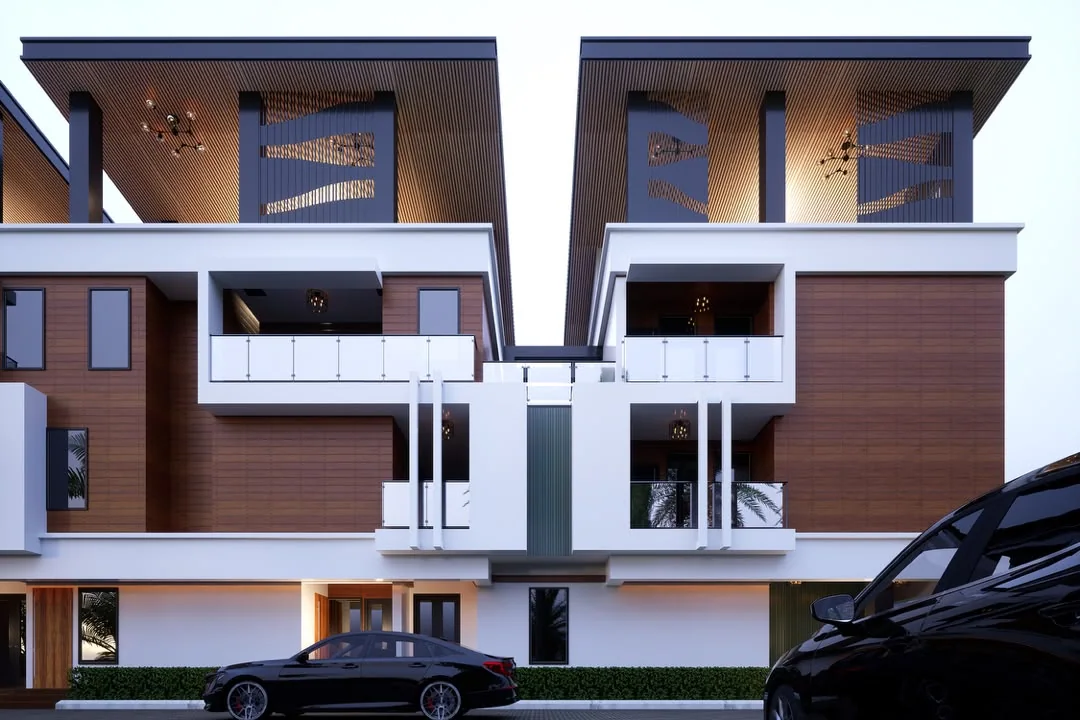 Terrace homes design visualisation